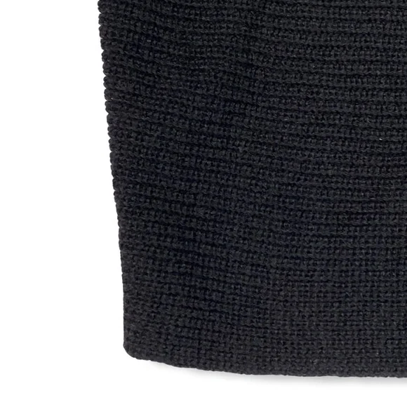 Leith Black V-neck Sweater, Lightweight Cotton Blend, XXS, New With Tags - Picture 5 of 9